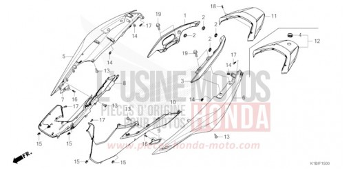 HOUSSE DE CARROSSERIE/POIGNEE ARRIERE NSS350AST de 2026